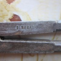 Уникален железен  занаятчийски пергел маркиран 19 век, снимка 2 - Други инструменти - 25591810