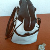 Дамска чанта Express - Black & White Purse, снимка 8 - Чанти - 22410465