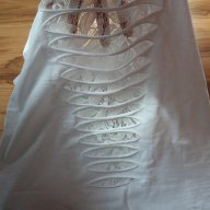 Дамска бяла блузка с череп-размер-М-Л-ХЛ, снимка 5 - Тениски - 17707043