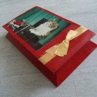 № 1356 стара кутия от шоколадови бонбони  - картон   - размери 31,5 / 19 / 6 см  - Ирландия, снимка 3 - Други ценни предмети - 22630155