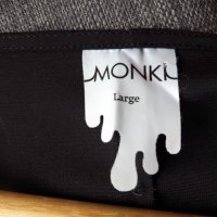 MONKI - черна дълга шифонена  рокля/риза, снимка 7 - Рокли - 20689717