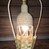 Уникална ръчно изработена лампа, снимка 3 - Декорация за дома - 23331399