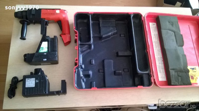 Hilti-перфоратор+батерия+зарядно-внос швеицария, снимка 1