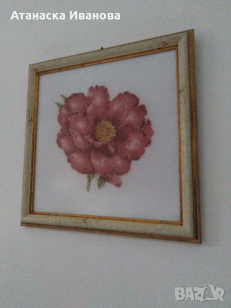 Гоблен,, Божур", снимка 1