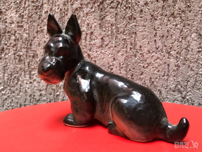 Порцеланова фигура на куче Ризеншнауцер , снимка 1
