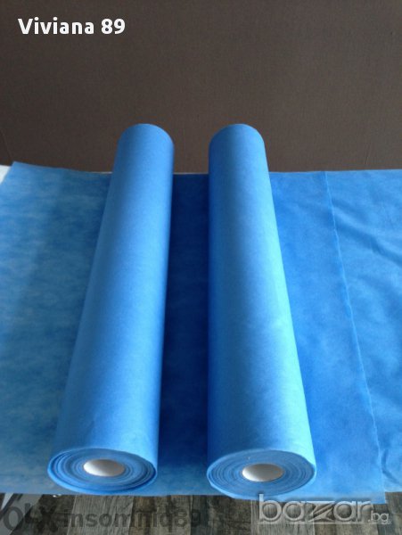 Еднократен син ТНТ - чаршаф - 70см./60м.-ПРОМО ЦЕНА - 6бр. за 60лв., снимка 1