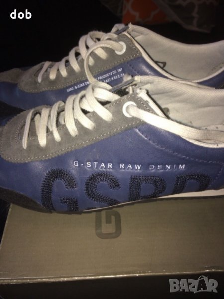 Тъмно сини кожени спортни обувки G Star Zone Locator Lthr оригинал, снимка 1