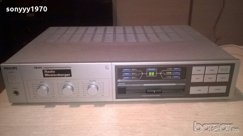 philips fa144-amplifier-made in belgium-внос швеицария, снимка 1