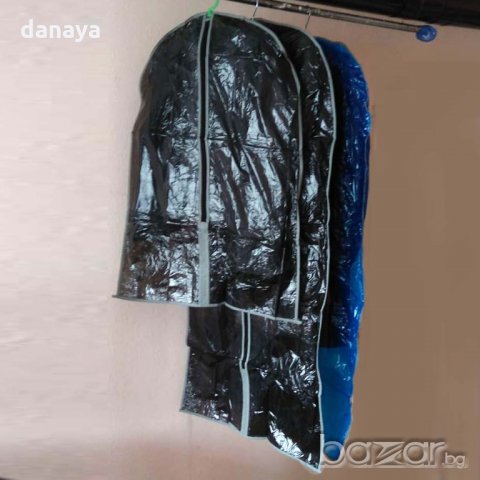 558 Прозрачен калъф за дрехи с цип торба за костюм рокли ризи сака, снимка 5