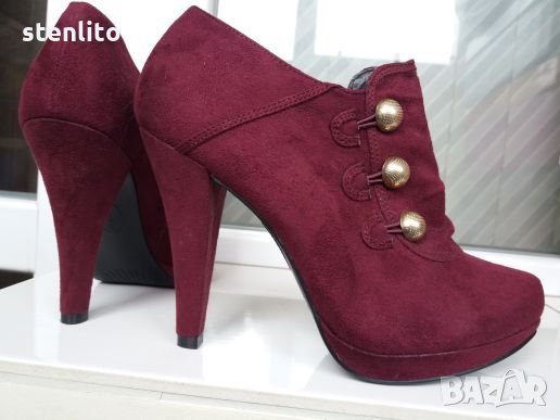 Дамски боти лилав цвят № 37, снимка 2 - Дамски боти - 24475409