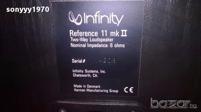 Infinity reference 11 mk II made in denmark-37/24/21см-внос швеицария, снимка 7 - Тонколони - 15867469