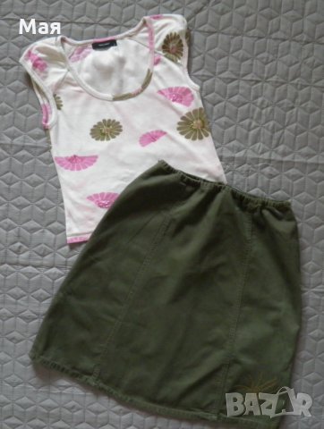 Дамски лот пола блуза и тениска, снимка 2 - Комплекти - 26073093