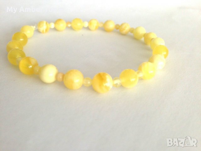 Гривна от кехлибар. , снимка 2 - Гривни - 24913882