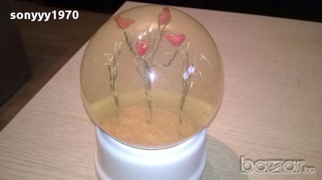 Преспапие с мелодия-механика-17/12см-внос англия, снимка 4 - Антикварни и старинни предмети - 14793350