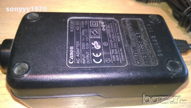 canon 13.5v/1amper-захранващ адаптер-внос швеицария, снимка 6 - Други - 11097079