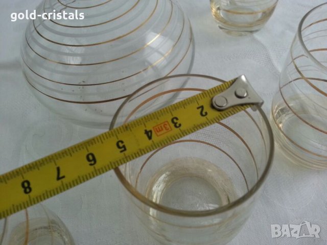 Стъклени чаши чашки , снимка 3 - Антикварни и старинни предмети - 23854578