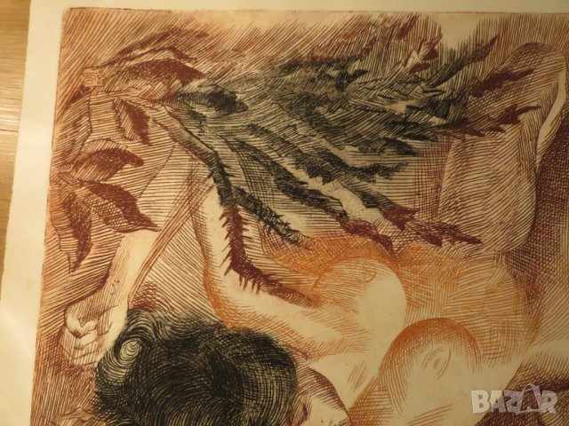 картина страст, еротика копнеж и очакване в една картина Елка Будинова Найденова 18+ секс голо тяло, снимка 4 - Антикварни и старинни предмети - 24874709