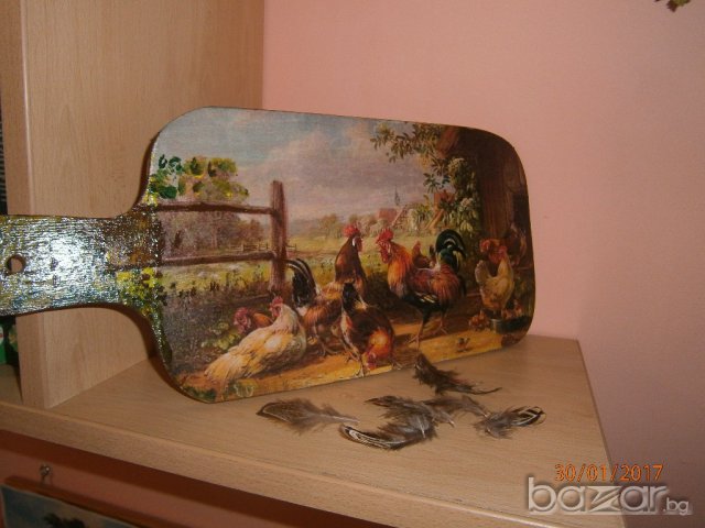 Дъски и пана с декупаж, снимка 4 - Декорация за дома - 11309674