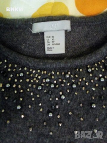 Плетена блузка на H&M xs, снимка 3 - Блузи с дълъг ръкав и пуловери - 24500499