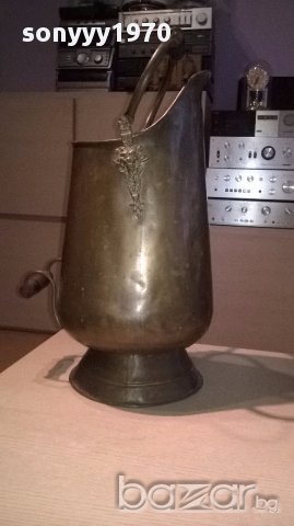 Огромна ретро кана с дървени дръжки-55х30см-внос швеицария, снимка 8 - Антикварни и старинни предмети - 17620423