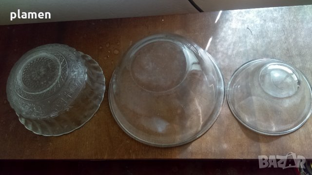 Стъклени съдове, снимка 8 - Чинии - 24816784