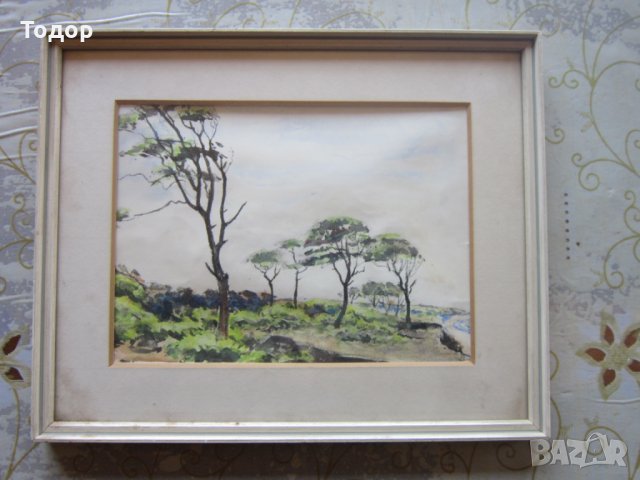 Стара немска картина офорт , снимка 6 - Картини - 26009962