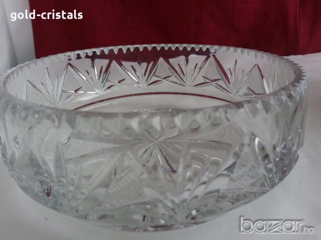 кристална купа , снимка 9 - Антикварни и старинни предмети - 19293419