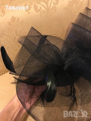 Воалетка с марабу, снимка 3 - Аксесоари за коса - 23798610