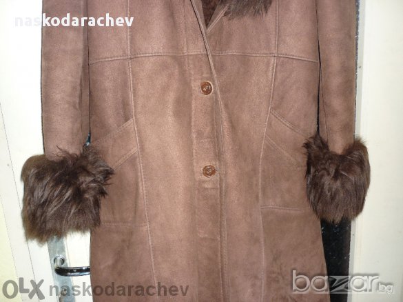 Дълъг дамски кожен кожух (палто), снимка 9 - Палта, манта - 11873393