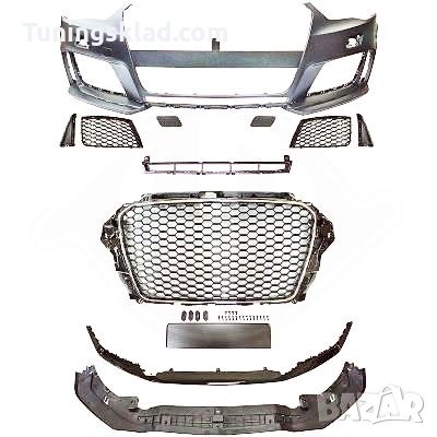 Предна броня RS3 за AUDI А3 (2012-2015) с отвори за парктроник, снимка 2 - Аксесоари и консумативи - 21979759