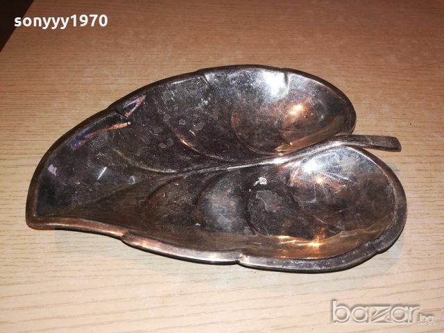 ретро колекция с форма на листо-25х19х3см-внос швеицария, снимка 3 - Колекции - 20801016