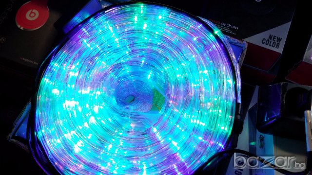 Коледни лампички - силиконов маркуч 10 метра -многоцветен, снимка 18 - Осветление - 12796189