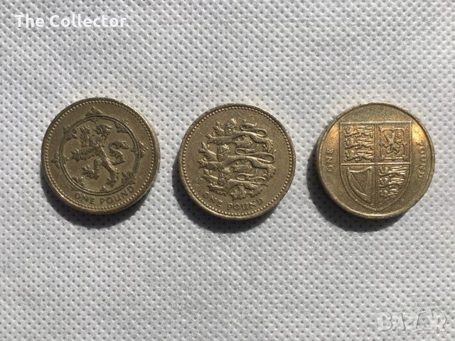Стари Монети от 1 Паунд - малък тираж / 1£ Old Coins, снимка 3 - Нумизматика и бонистика - 25586221