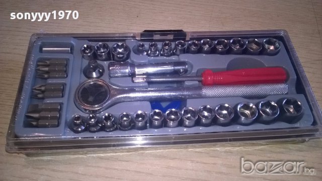 Комплект инструменти в кутия-24х11х4см-нови, снимка 2 - Аксесоари и консумативи - 17746199