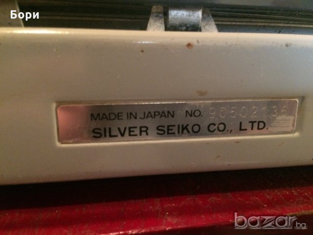''SILVER-REED 200'' SEIKO JAPAN 1977г., снимка 6 - Други - 20226815
