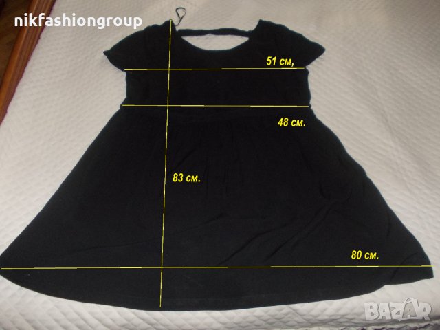 Черна туника с гол гръб, L размер, снимка 4 - Туники - 25433025