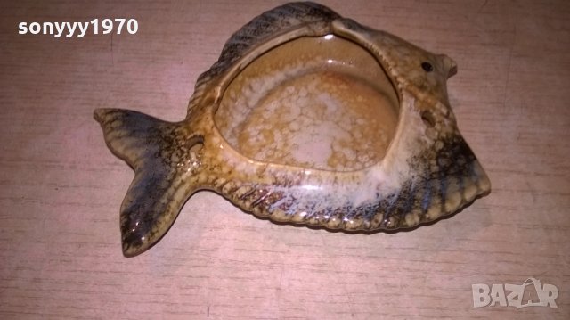 пепелник-риба-керамика-14х12х4см, снимка 2 - Антикварни и старинни предмети - 23439520