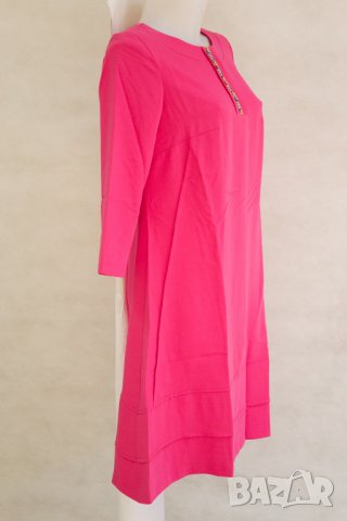 Цикламена рокля с 3/4 ръкави марка Margo Collection - EU 36/38, снимка 2 - Рокли - 23007173