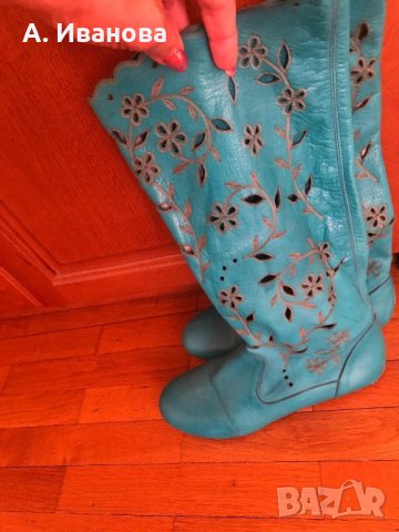 Дамски ботуши естествена кожа, снимка 3 - Дамски ботуши - 25995963