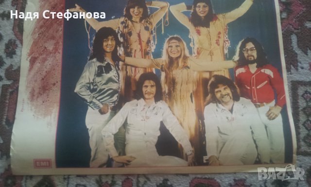 Плакат на Пусикет, оригинал ЕМИ 1978 г  PUSSYKAT, снимка 5 - Антикварни и старинни предмети - 26175060