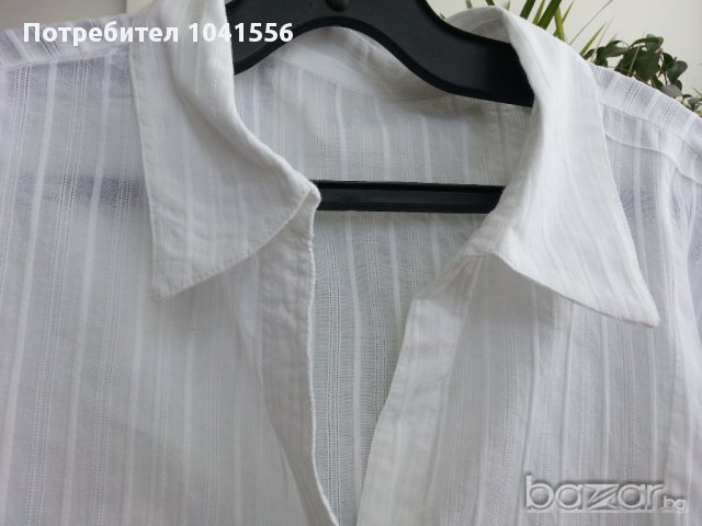 дамска риза бяла памук , снимка 5 - Ризи - 11045987