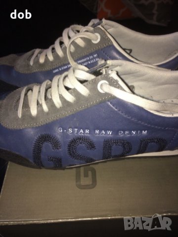 Тъмно сини кожени спортни обувки G Star Zone Locator Lthr оригинал