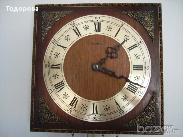 Стенен красив немски часовник, снимка 5 - Антикварни и старинни предмети - 16556182