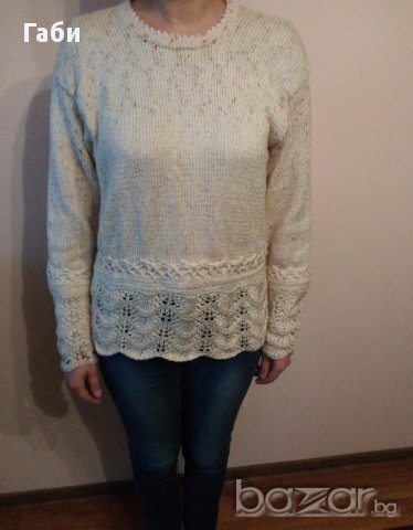 Ръчно плетена блуза, снимка 2 - Блузи с дълъг ръкав и пуловери - 17206507