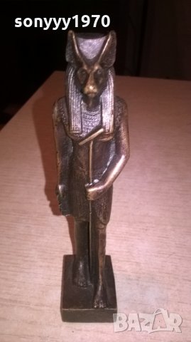 антика-фараон-метална масивна-14х4х3см, снимка 5 - Антикварни и старинни предмети - 23959489