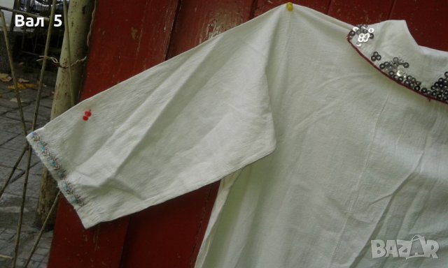 Автентична кенарена риза с бродерия и лоторки. Носия, снимка 9 - Антикварни и старинни предмети - 23748477