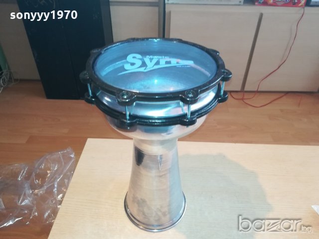 НОВА тарамбука-нова-алуминиева-голяма-40х25см, снимка 2 - Ударни инструменти - 20437800