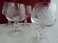 кристални чаши за коняк ракия и др, снимка 3