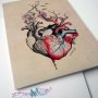 Картичка "Сърце" /отпечатана от авторска илюстрация/, снимка 4
