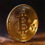 Bitcoin монета - позлатена колекционерска Биткойн, снимка 2